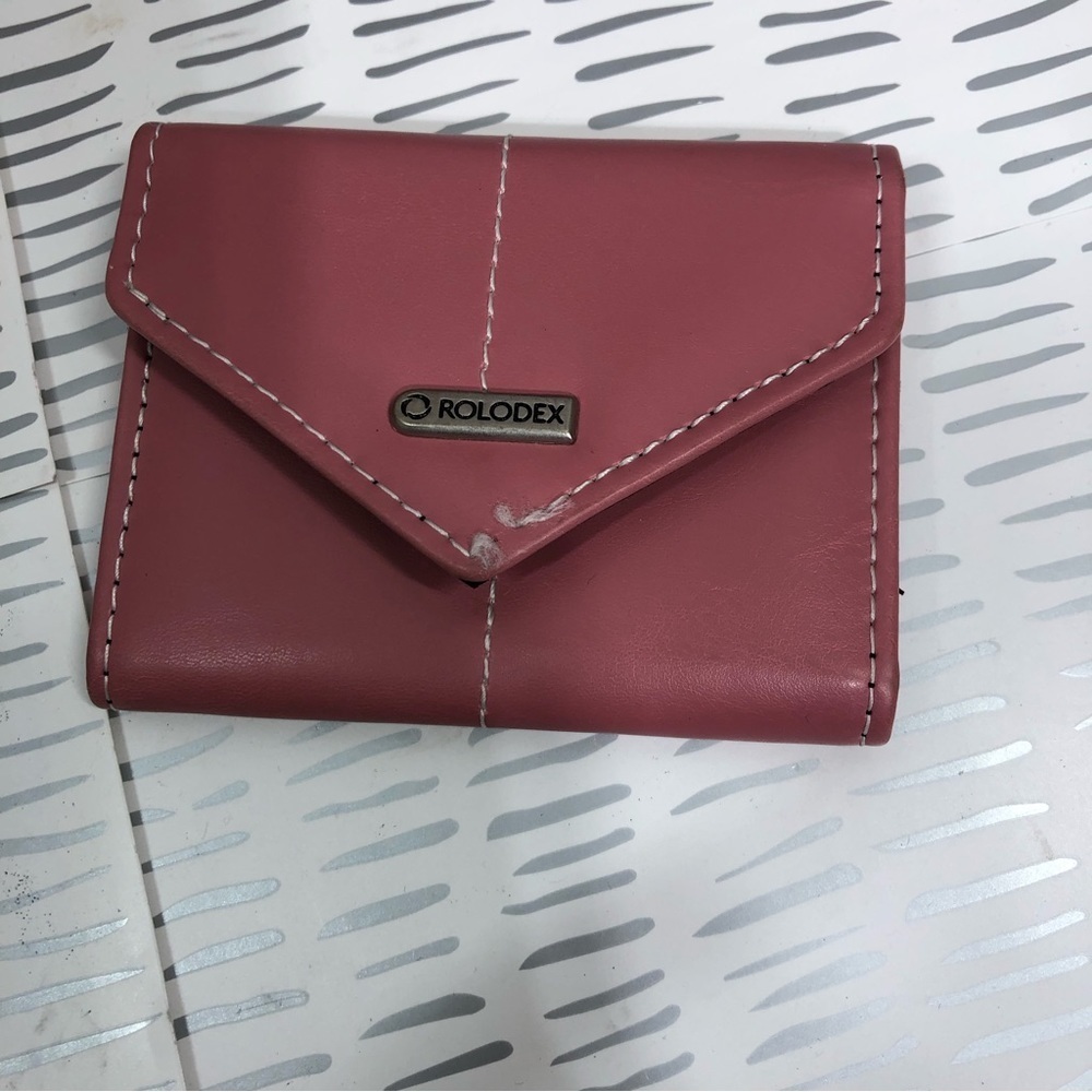 Rolodex pink wallet